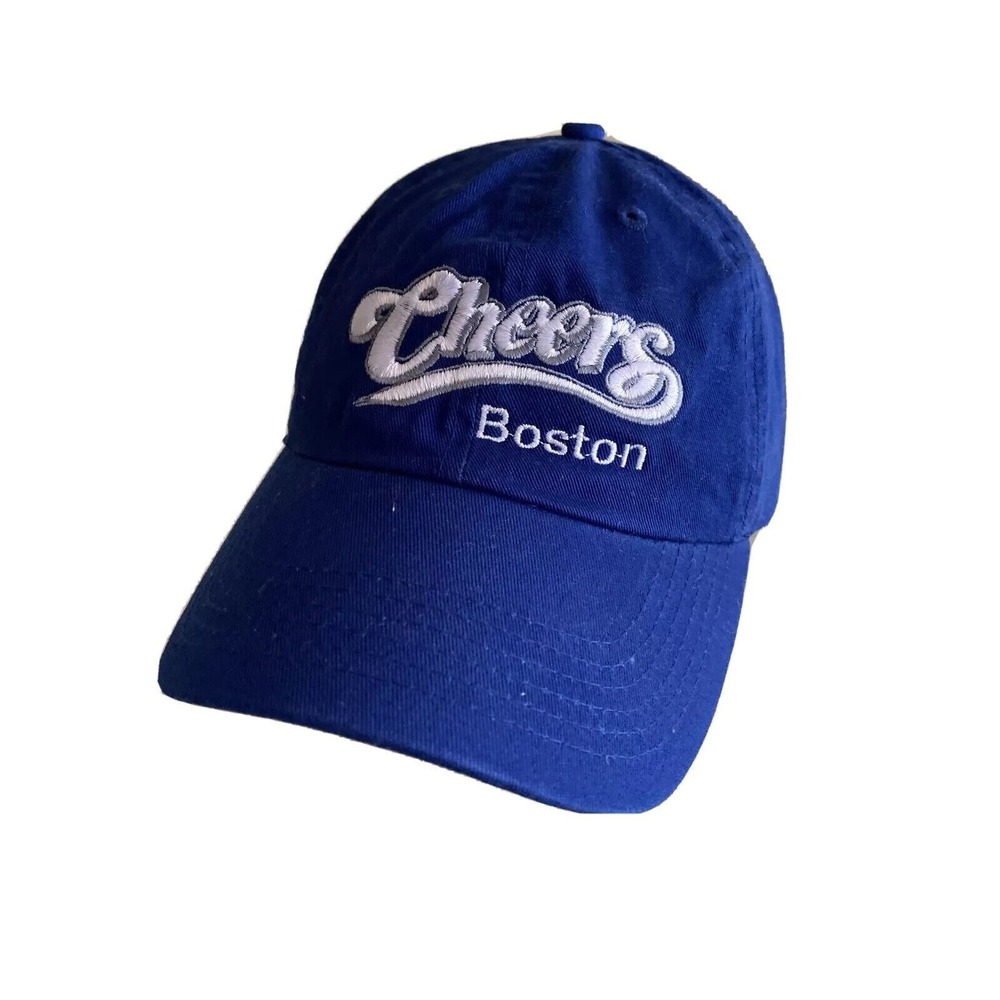 Newhattan Hat Blue Cheers Boston Baseball Cap Adjustable Cotton Dad Hat Logo